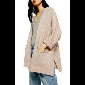 Top Shop Cardigan in Oatmeal Sz XS Like New